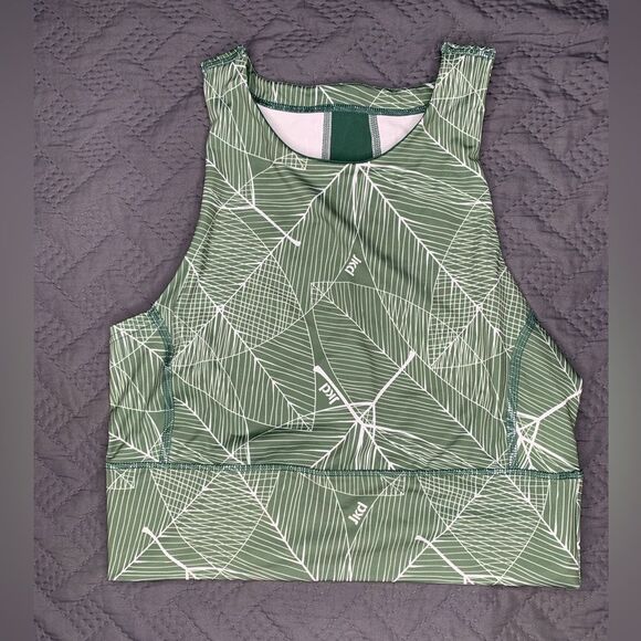 JKD Olive Geometric Sports Bra - Picture 1 of 5